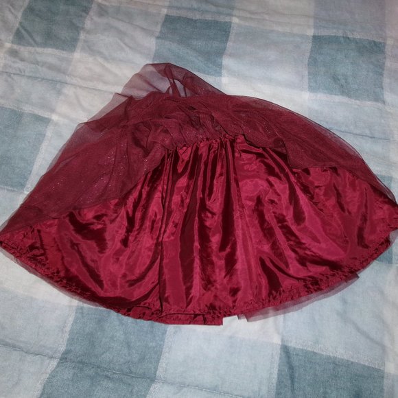 Bundle 3 for $15 - Burgundy glitter sparkle tutu lined - Picture 2 of 2